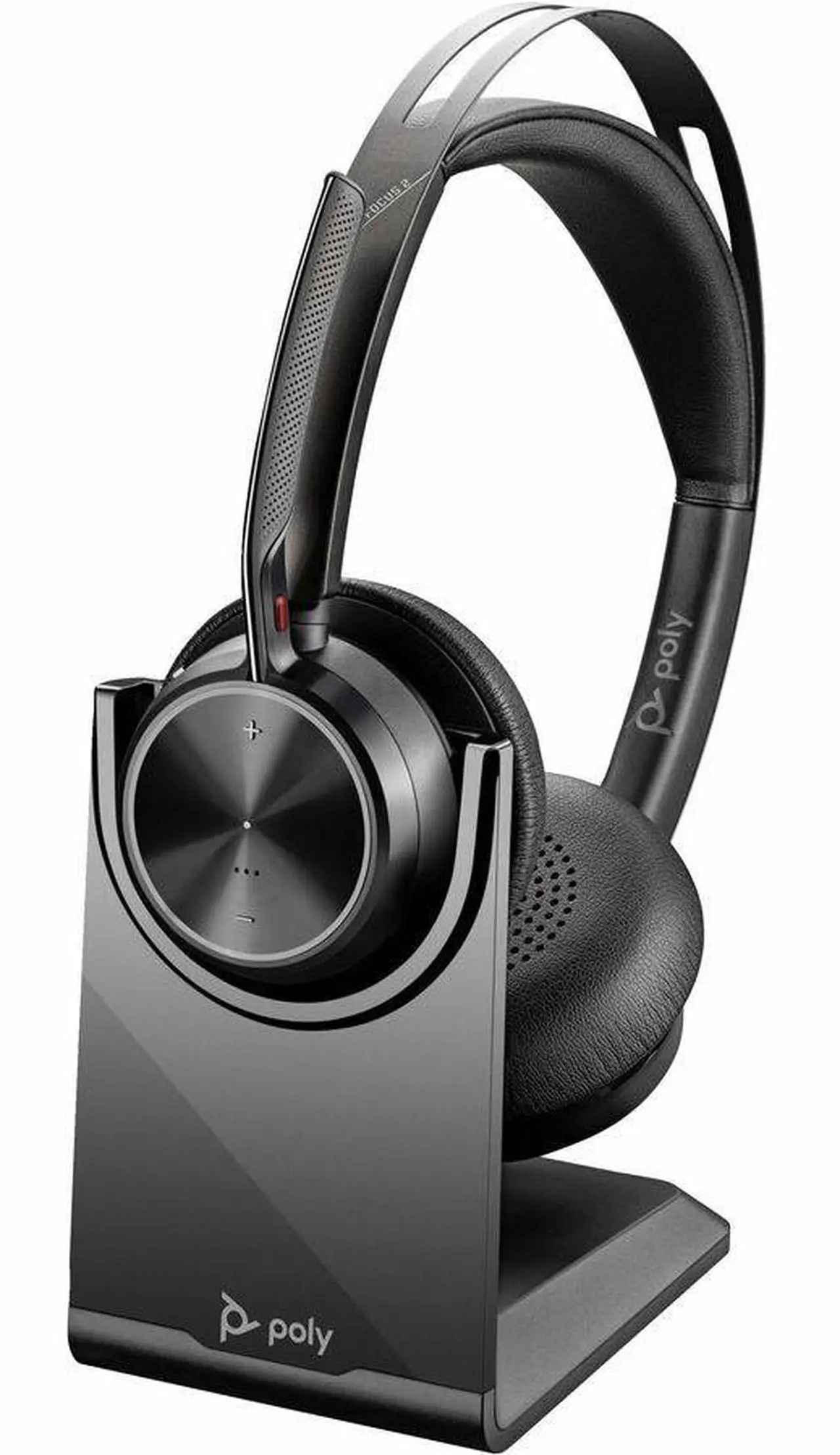Alt view image 5 of 13 - Poly Voyager Focus 2 USB-C-C Headset + USB-C/A Adapter - Google Assistant, Siri - Stereo - USB Type C - Wired/Wireless - Bluetooth - 298.6 ft - Over-the-head - Binaural - Supra-aural - 4" Cable -