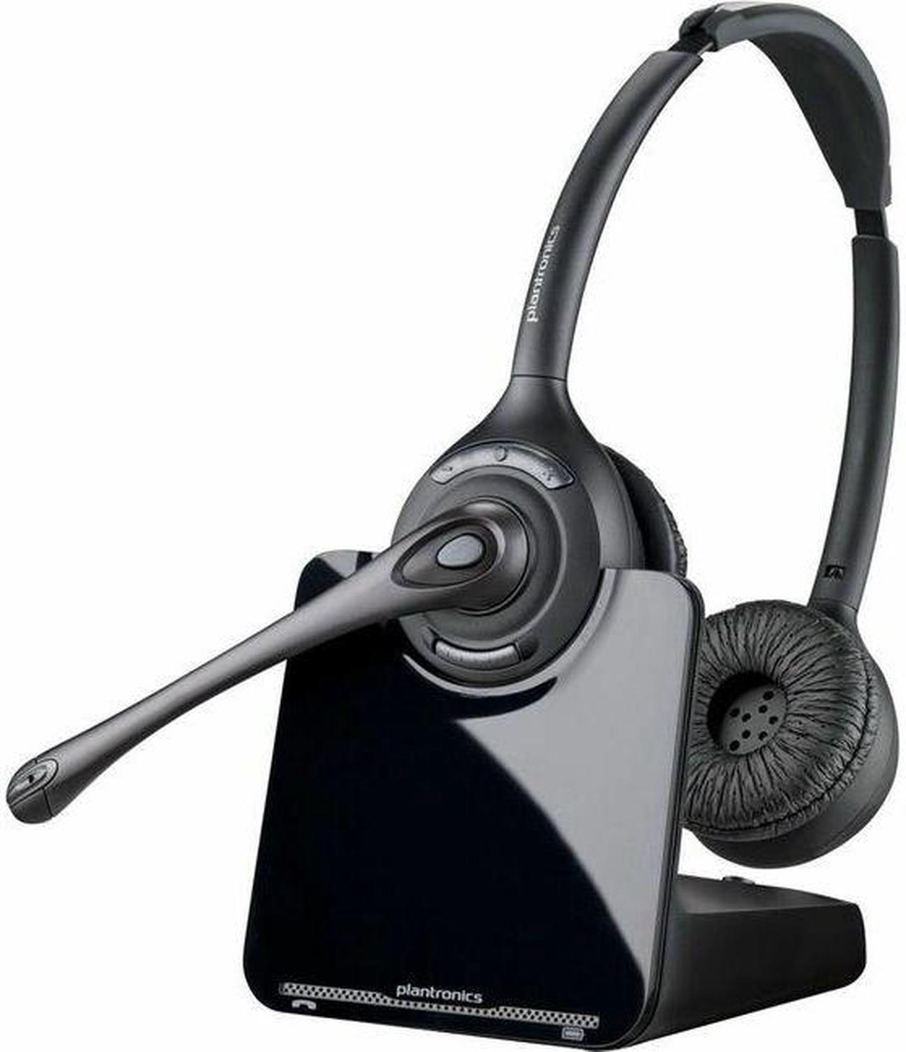 Poly CS520-XD Headset - Stereo - Wireless - 350 ft - Over-the-head - Binaural - Noise Cancelling Microphone