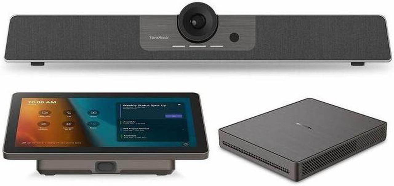 ViewSonic TRS10-UB TeamJoin Bundle for Microsoft Teams Rooms w/ Conferencing Camera Compute Engine Mini PC Touch Console TRS10UB