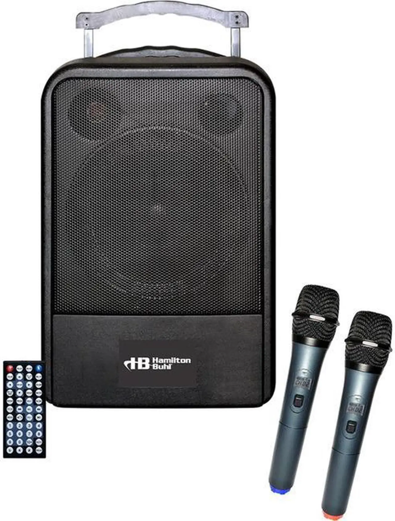 Alt view image 9 of 15 - HamiltonBuhl High Quality PA System - DVD/CD/MP3 Bluetooth and Wireless Handheld Microphones