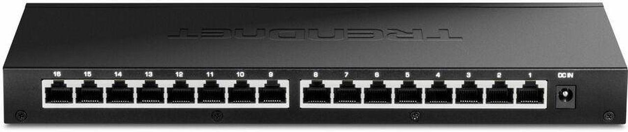 Alt view image 10 of 10 - TRENDnet TEG-S3160, 16-Port Unmanaged 2.5G Desktop Network Ethernet Switch
