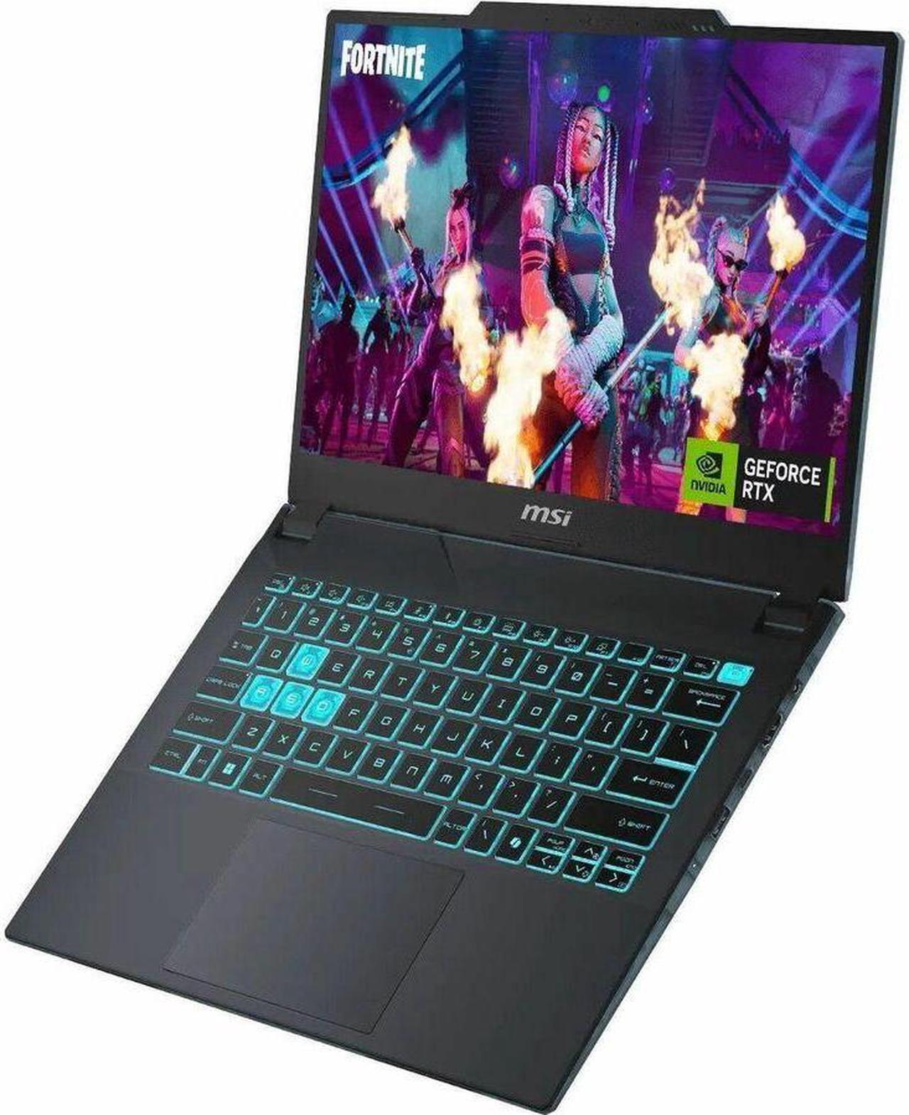 Alt view image 3 of 14 - MSI Cyborg 14 A13V Cyborg 14 A13VE-092US 14" Gaming Notebook - Full HD Plus - Intel Core i7 13th Gen i7-13620H - 32 GB - 1 TB SSD - Translucent Black - Intel Chip - 1920 x 1200 - Windows 11 Pro -