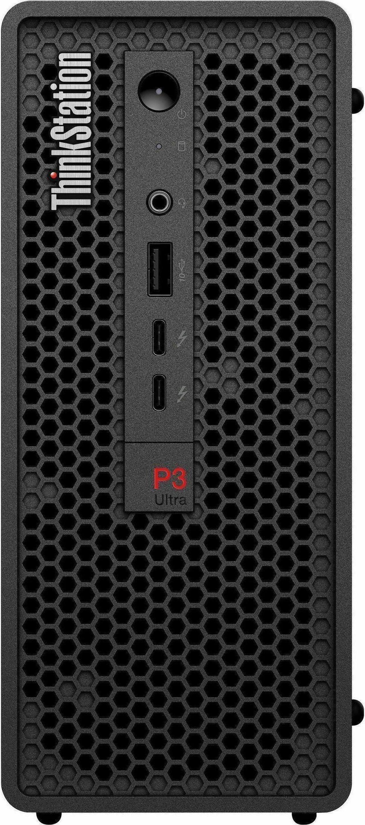 Alt view image 4 of 8 - Lenovo ThinkStation P3 30HA001DUS Workstation - Intel Core i5 13th Gen i5-13600K - 16 GB - 512 GB SSD - Mini-tower - Intel W680 Chip - Windows 11 Pro - NVMe Controller - English Keyboard - Gigabit Eth