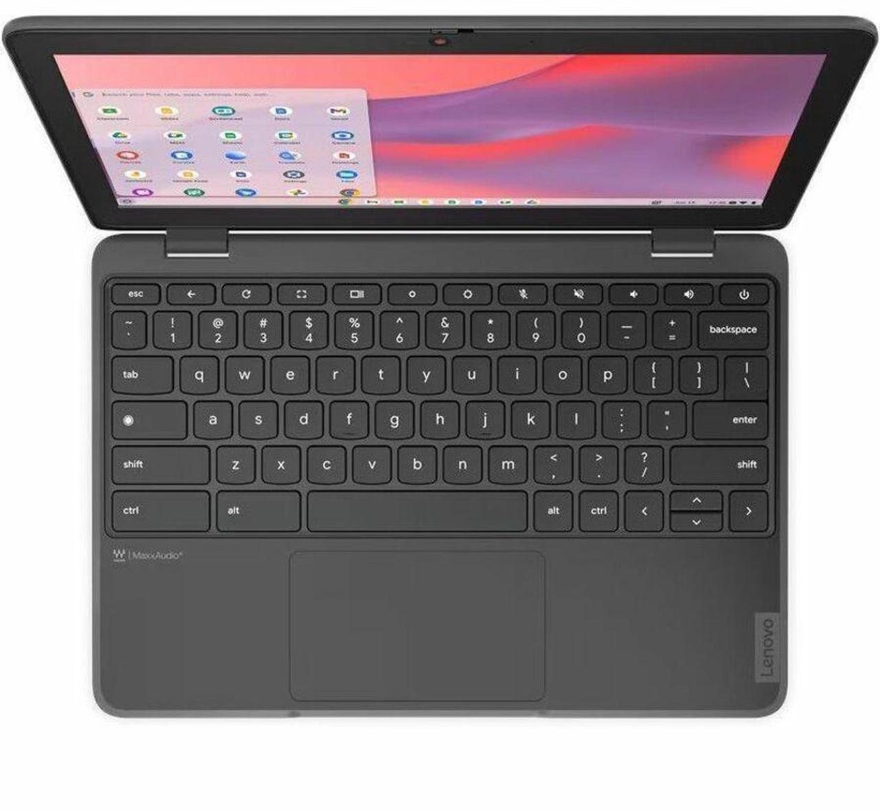 Alt view image 6 of 18 - Lenovo 100e Chromebook Gen 4 83G80003US 11.6" Chromebook - HD - Intel N-Series N100 - 8 GB - 64 GB Flash Memory - ChromeOS - Intel UHD Graphics - Graphite Gray  83G80003US