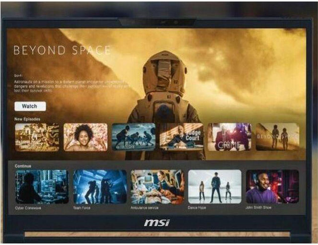Alt view image 6 of 14 - MSI Stealth 14 AI Studio A1V Stealth 14 AI Studio A1VEG-090US 14" Gaming Notebook - Full HD Plus - Intel Core Ultra 7 155H - 16 GB - 1 TB SSD - Star Blue - Intel Chip - 1920 x 1200 - Windows 11 P