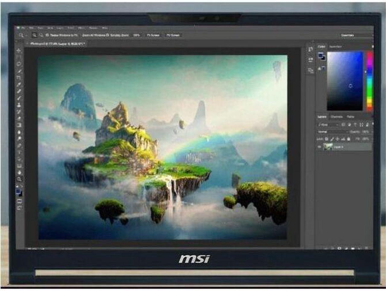 Alt view image 7 of 14 - MSI Stealth 14 AI Studio A1V Stealth 14 AI Studio A1VEG-090US 14" Gaming Notebook - Full HD Plus - Intel Core Ultra 7 155H - 16 GB - 1 TB SSD - Star Blue - Intel Chip - 1920 x 1200 - Windows 11 P