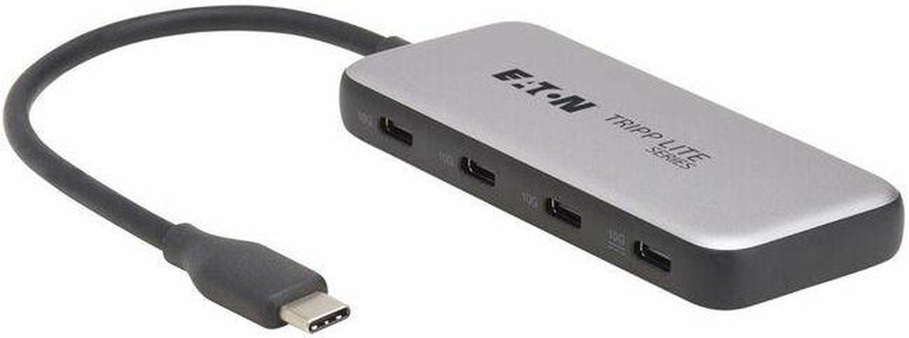 4-PORT USB-C HUB 10 GBPS 100W PD TB3 GRY