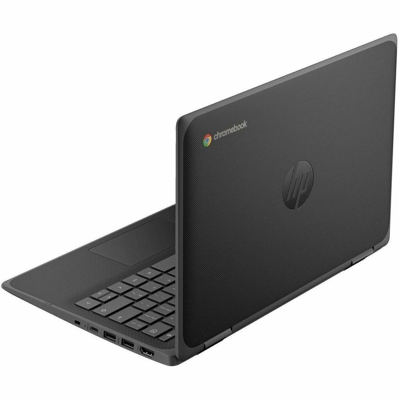 Alt view image 5 of 8 - HP Fortis G5 11.6" Touchscreen Chromebook -  Intel N-Series N100 - 8 GB - 64 GB Flash Memory - Intel Chip - 1366 x 768 - ChromeOS - Intel UHD Graphics - BrightView - Front Camera/Webcam  9R397UT#ABA