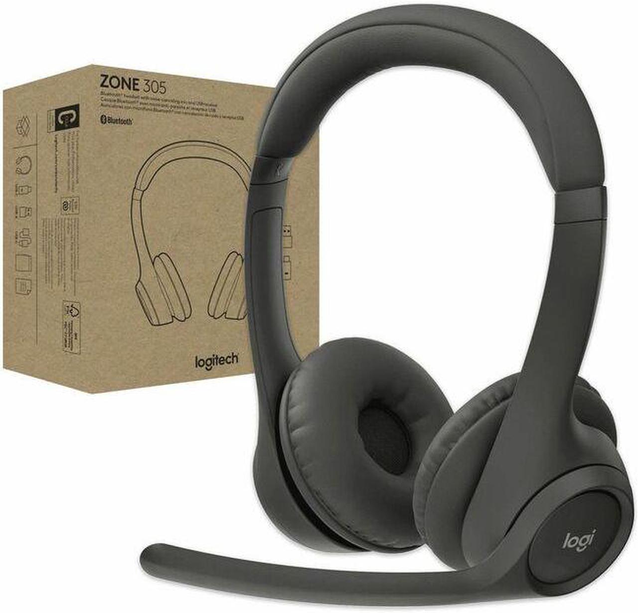 Logitech Zone 305 Wireless headset certified for business and ideal for mass deployment - Black