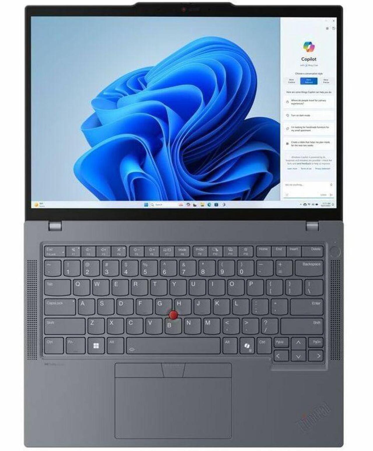 Alt view image 2 of 8 - Lenovo ThinkPad T14 Gen 5 21MC000JUS 14" Touchscreen Notebook - WUXGA - AMD Ryzen 5 PRO 8540U - 16 GB - 512 GB SSD - English Keyboard - Gray - AMD Chip - 1920 x 1200 - Windows 11 Pro - AMD Radeon