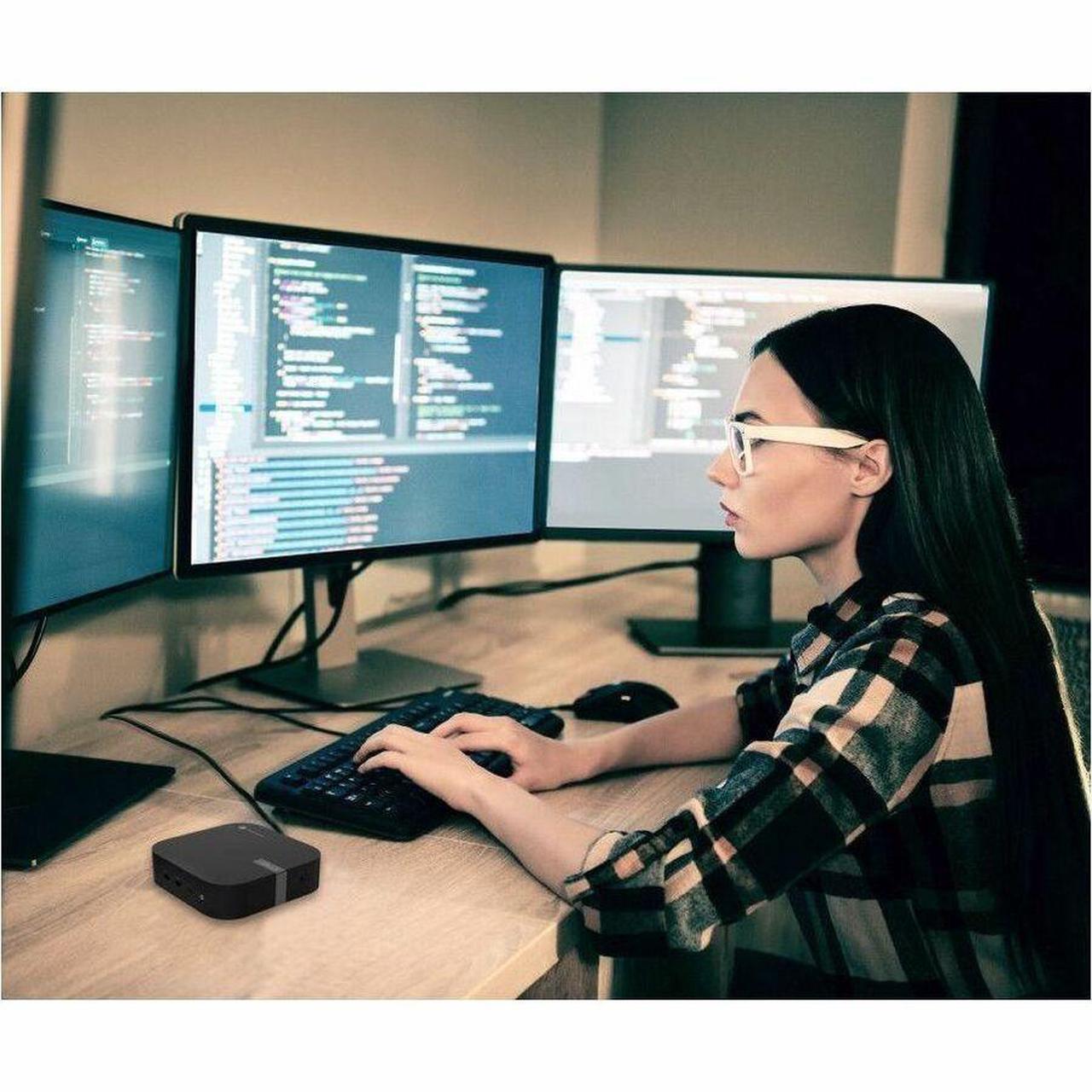 Alt view image 5 of 7 - Asus Chromebox 5 CHROMEBOX5-S7057UNENT-WC Chromebox - Intel Core i7 12th Gen i7-1260P - 16 GB - Mini PC - Eco Black - Intel Chip - ChromeOS - Intel Iris Xe Graphics DDR4 SDRAM