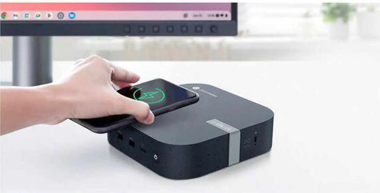 Alt view image 7 of 8 - Asus Chromebox 5a CHROMEBOX5A-SC081UN Chromebox - Intel Celeron 7305 - 8 GB - 128 GB SSD - Mini PC - Eco Black - Intel Chip - ChromeOS - Intel DDR4 SDRAM