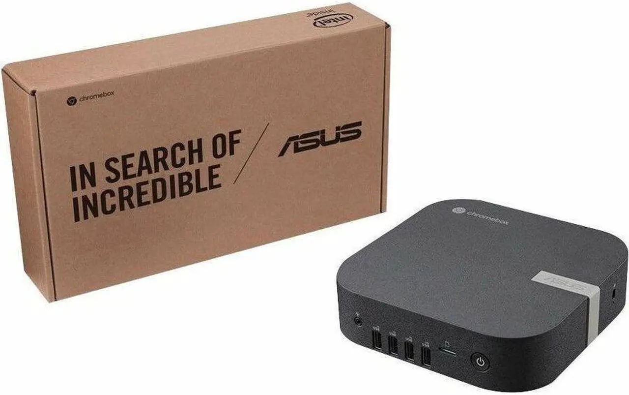 Alt view image 6 of 8 - Asus Chromebox 5a CHROMEBOX5A-SC081UN Chromebox - Intel Celeron 7305 - 8 GB - 128 GB SSD - Mini PC - Eco Black - Intel Chip - ChromeOS - Intel DDR4 SDRAM
