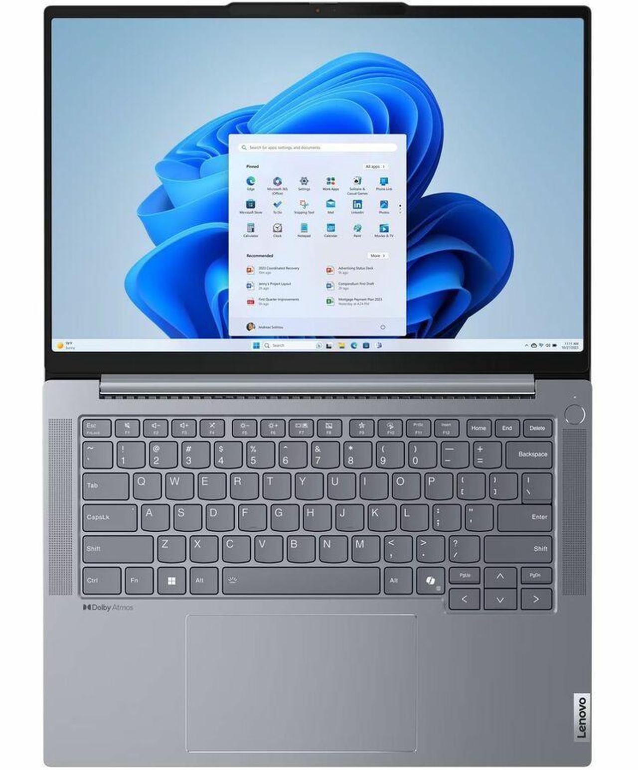 Alt view image 3 of 9 - Lenovo ThinkBook 21LD000WUS 14.5" Notebook - WQXGA - Intel Core Ultra 5 125H - 16 GB - 512 GB SSD - English (US) Keyboard - Gray - Intel Chip - 2560 x 1600 - Windows 11 Pro - Intel Arc Graphics -