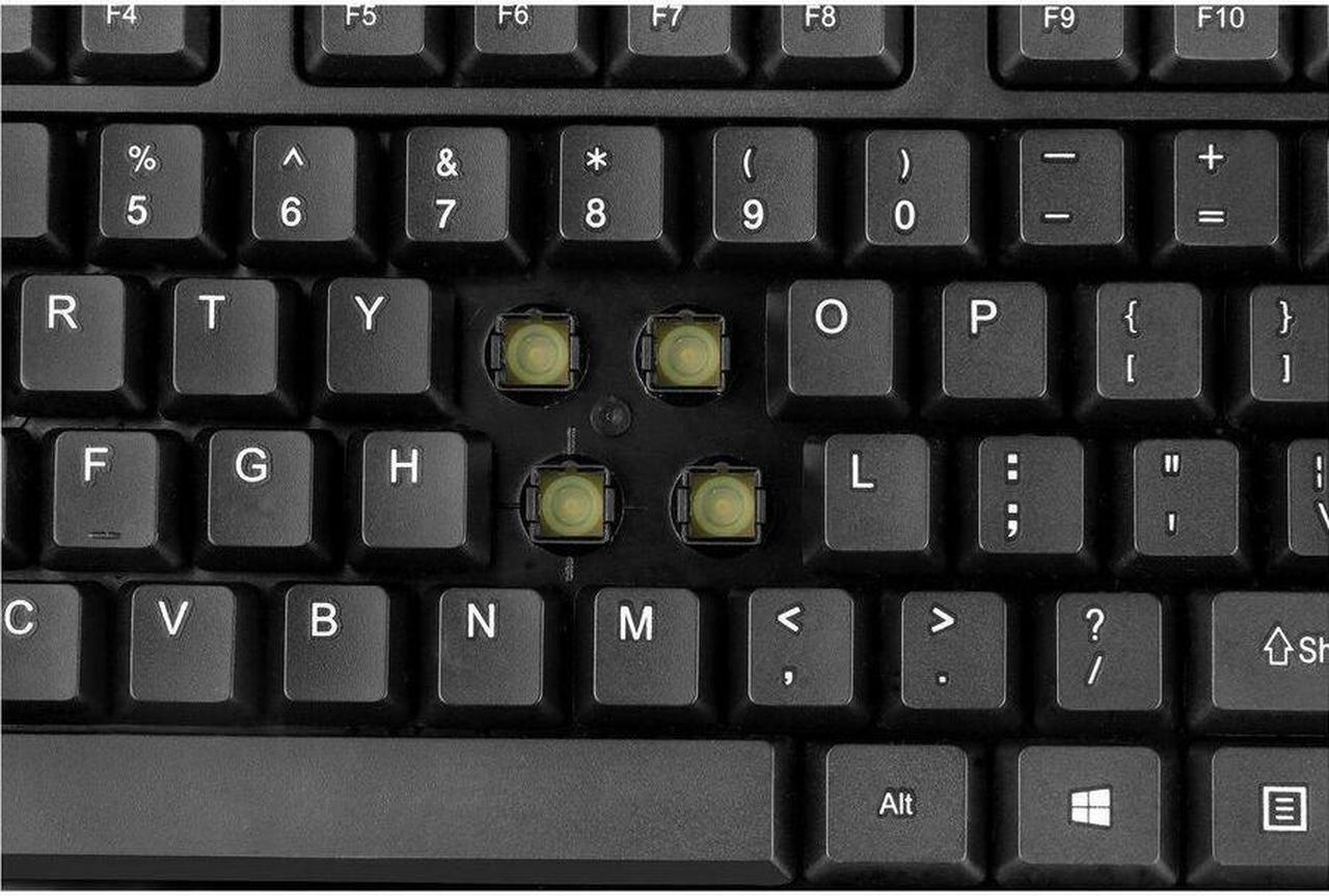 Alt view image 11 of 17 - Adesso Antimicrobial Wireless Desktop Keyboard and Mouse
