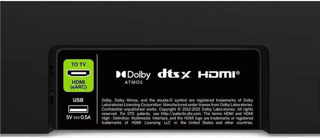 Alt view image 9 of 11 - VIZIO 5.1 Bluetooth Soundbar Speaker, Wireless Subwoofer, Surround Sound w/Dolby Atmos, DTS:X, - SV510X-0806 (2024 Model)