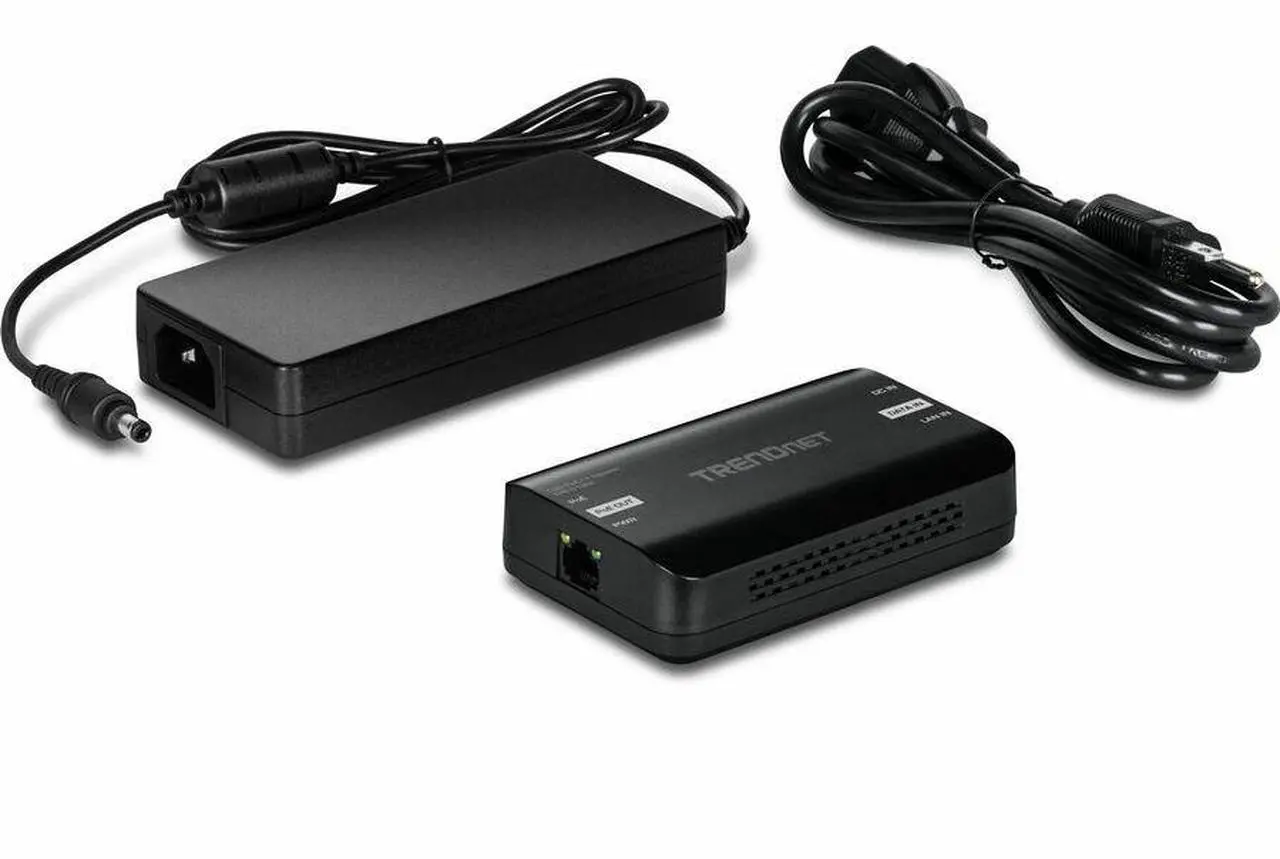 Alt view image 7 of 9 - TRENDnet 10G PoE++ Injector, TPE-318GI, Converts a NonPoE Port to A PoE++ 10G Port, Supplies PoE (15.4W), PoE+ (30W), or PoE++ (90W)