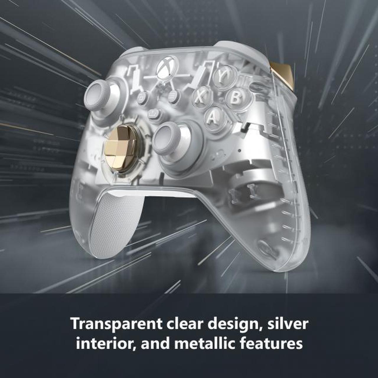 Alt view image 2 of 8 - Xbox Wireless Controller Ghost Cipher Special Edition - Wireless & Bluetooth Connectivity - New Hybrid D-Pad - New Share Button - Featuring Textured Grip - Easily Pair & Switch Between Devices