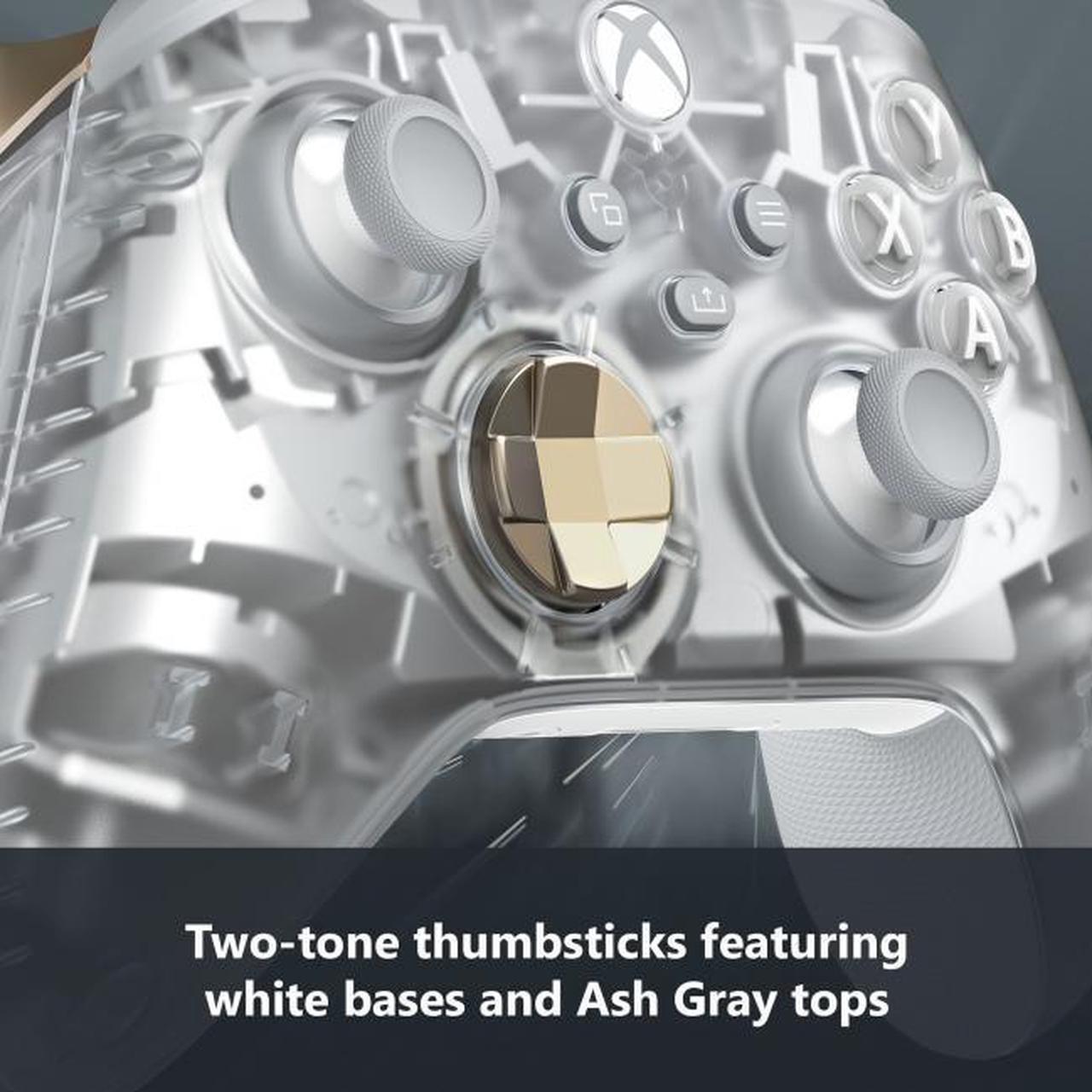 Alt view image 4 of 8 - Xbox Wireless Controller Ghost Cipher Special Edition - Wireless & Bluetooth Connectivity - New Hybrid D-Pad - New Share Button - Featuring Textured Grip - Easily Pair & Switch Between Devices