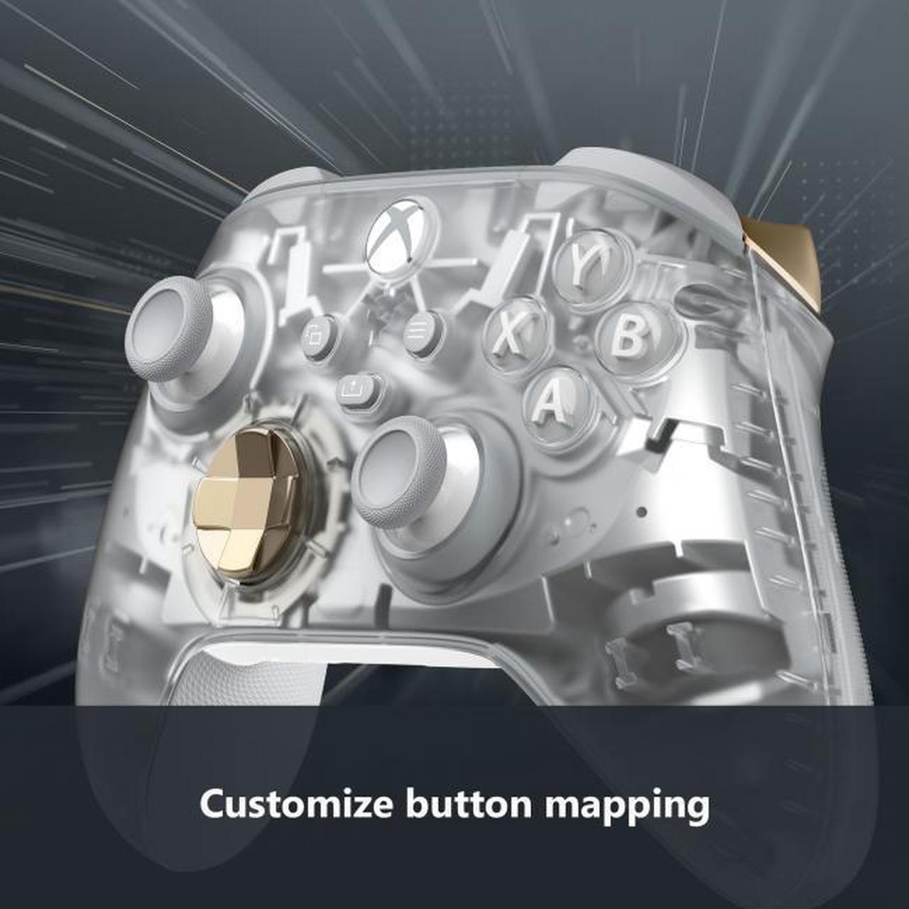 Alt view image 6 of 8 - Xbox Wireless Controller Ghost Cipher Special Edition - Wireless & Bluetooth Connectivity - New Hybrid D-Pad - New Share Button - Featuring Textured Grip - Easily Pair & Switch Between Devices