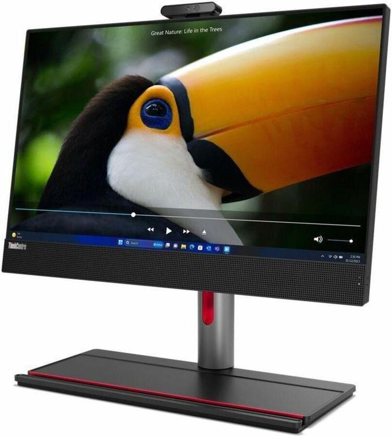 Alt view image 3 of 9 - Lenovo ThinkCentre M90a Gen 5 12SH001PUS All-in-One Computer - Intel Core i7 14th Gen i7-14700 - vPro Technology - 32 GB - 1 TB SSD - 23.8" Full HD - Desktop - Black - Intel Q670 Chip - 1920 x 10
