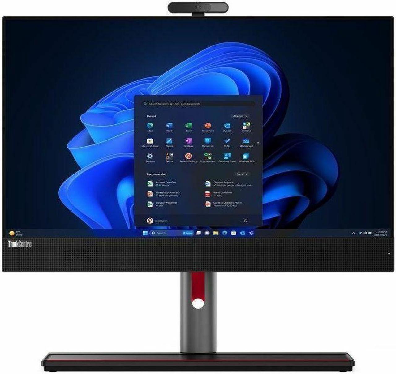 Alt view image 2 of 9 - Lenovo ThinkCentre M90a Gen 5 12SH001PUS All-in-One Computer - Intel Core i7 14th Gen i7-14700 - vPro Technology - 32 GB - 1 TB SSD - 23.8" Full HD - Desktop - Black - Intel Q670 Chip - 1920 x 10