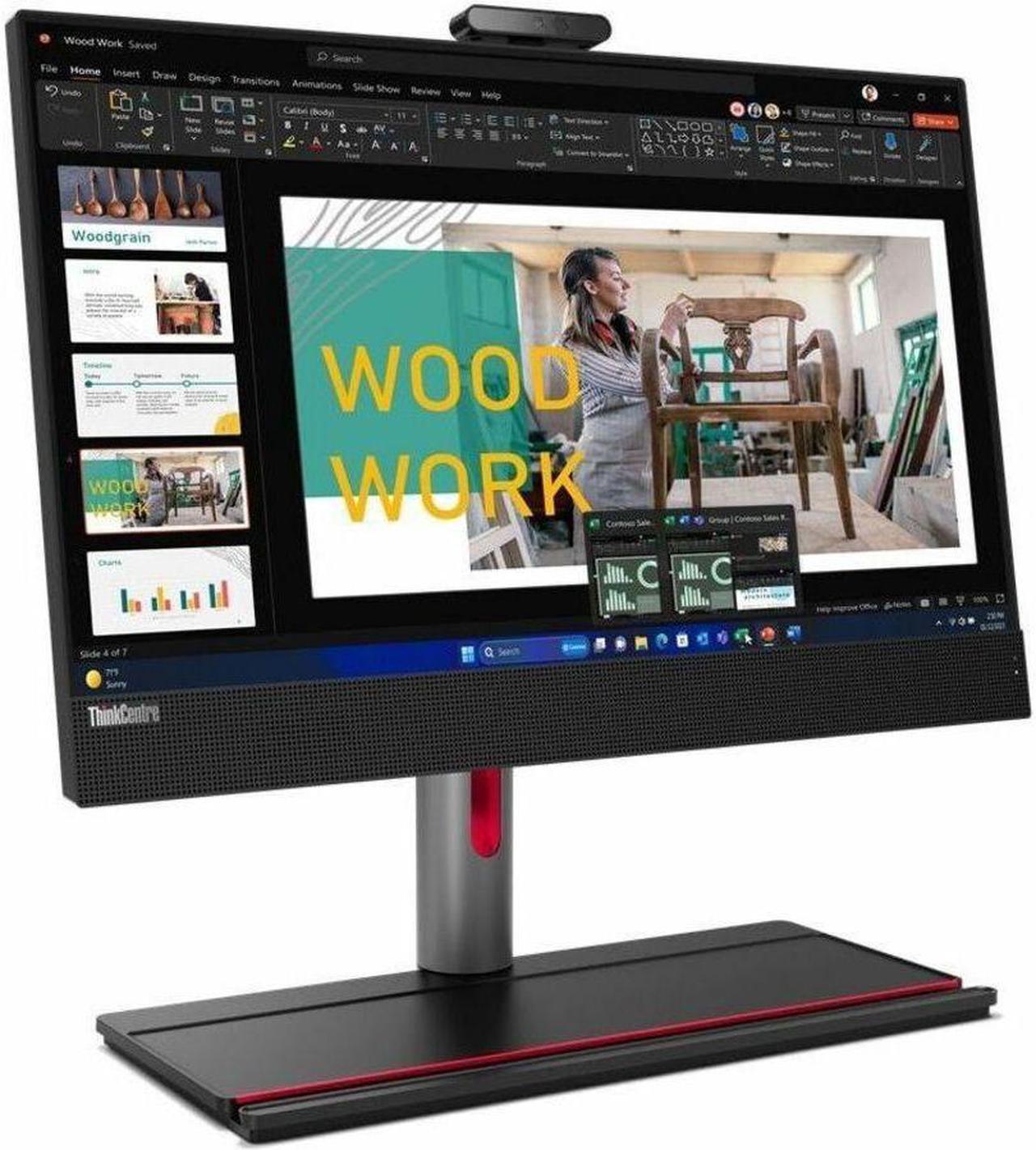 Alt view image 5 of 9 - Lenovo ThinkCentre M90a Gen 5 12SH001PUS All-in-One Computer - Intel Core i7 14th Gen i7-14700 - vPro Technology - 32 GB - 1 TB SSD - 23.8" Full HD - Desktop - Black - Intel Q670 Chip - 1920 x 10