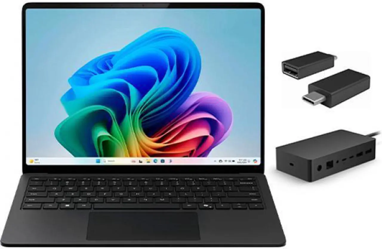 Main image of Microsoft Surface Laptop Copilot+ PC + Microsoft Surface Adapter + Microsoft Surface Dock 2