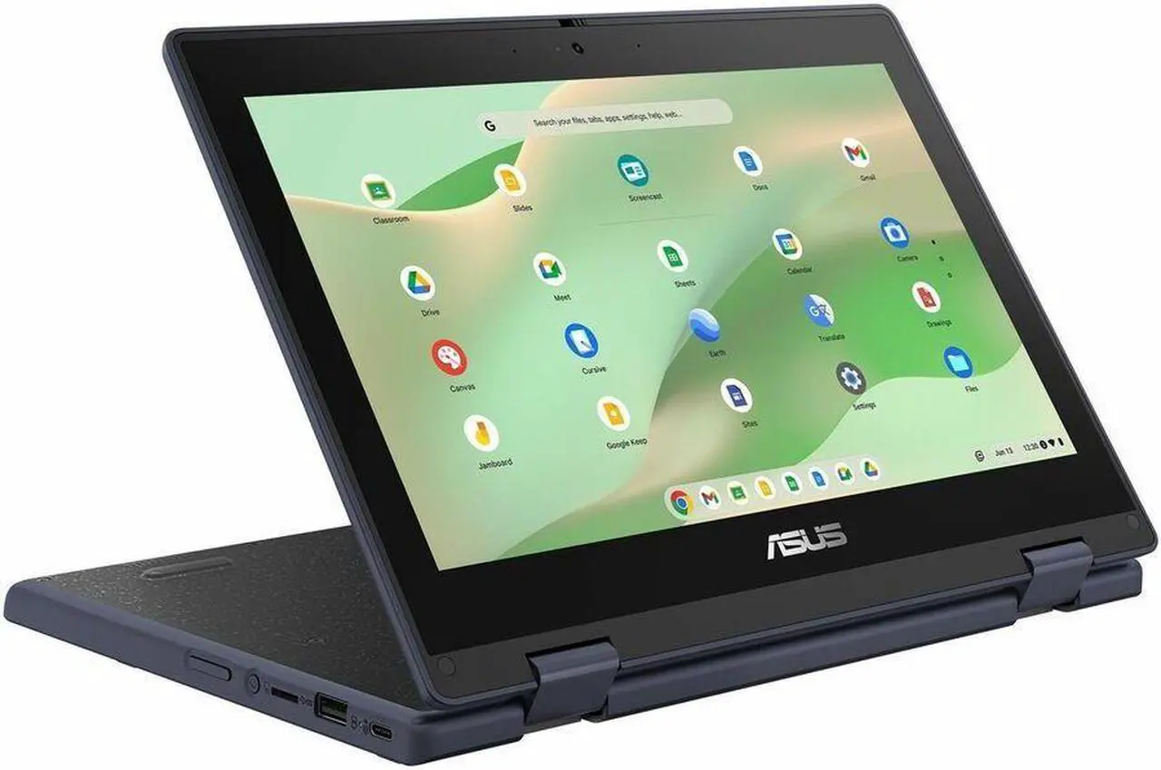 Alt view image 6 of 11 - Asus Chromebook CR11 CR1104CGA-YZ42 11.6" Rugged Chromebook - HD - Intel N-Series N100 - 4 GB - 32 GB Flash Memory - Mineral Gray