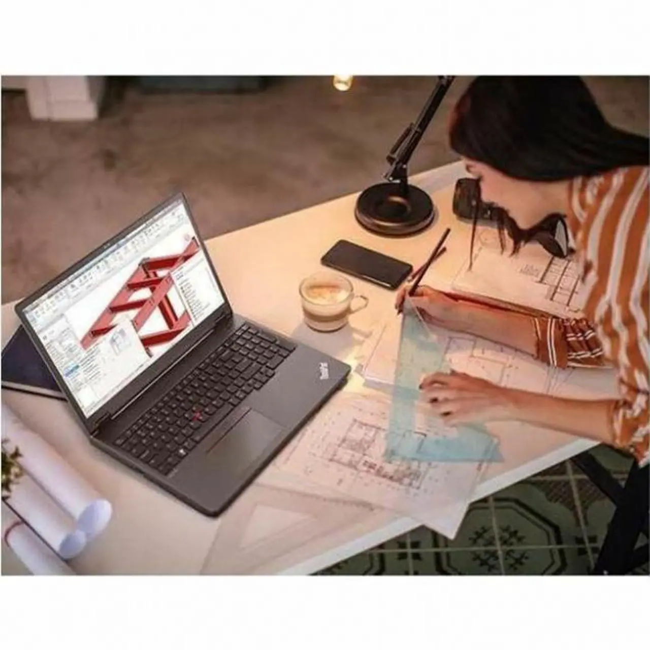 Alt view image 5 of 8 - Lenovo ThinkPad P16v Gen 1 16.0" AMD Ryzen 7 7840HS NVIDIA RTX A500 32GB Memory 1TB SSD Windows 11 Pro 21FE002GUS