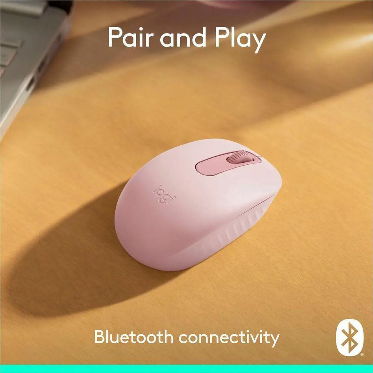 Alt view image 7 of 7 - Logitech M196 Bluetooth Wireless Mouse, Compact and Portable Mouse for Laptops, Tablets and More, 12-Month Battery, Smooth Tracking, Compatible With PC and Mac, Windows and macOS (Rose) - Optical - Wi