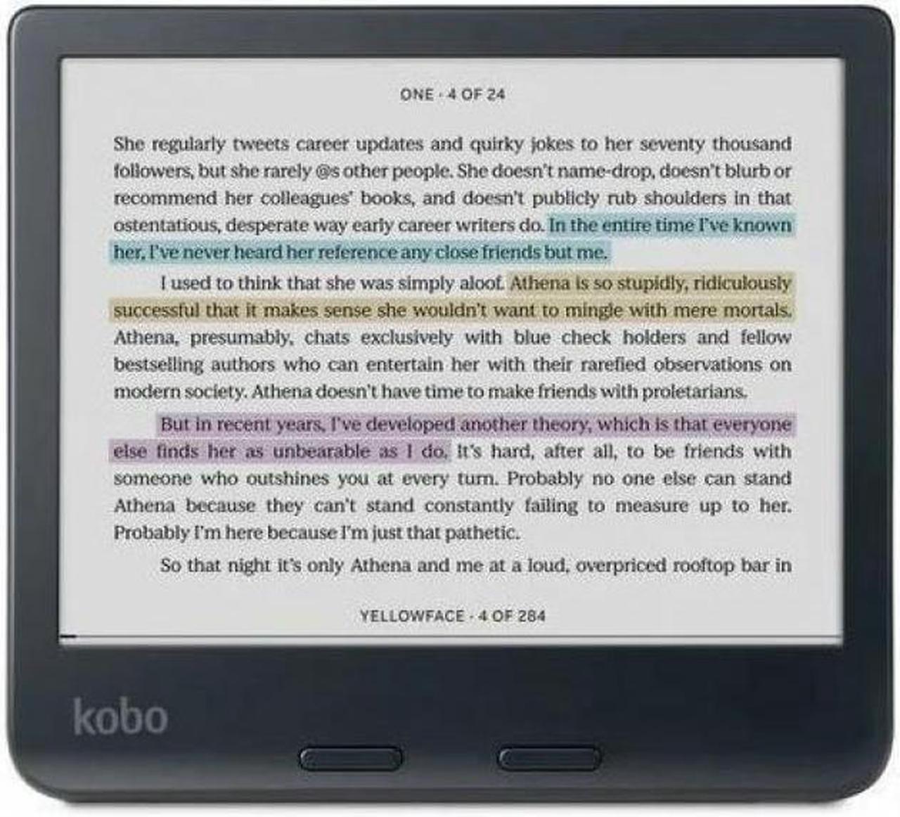 Alt view image 7 of 7 - Kobo Libra Colour Digital Text Reader - ePub, EPUB 3, FlePub, PDF, MOBI, TXT, HTML, RTF, CBZ, CBR - JPEG, BMP, GIF, TIFF, PNG - 7" Display - 32 GB Flash - 24000 Books