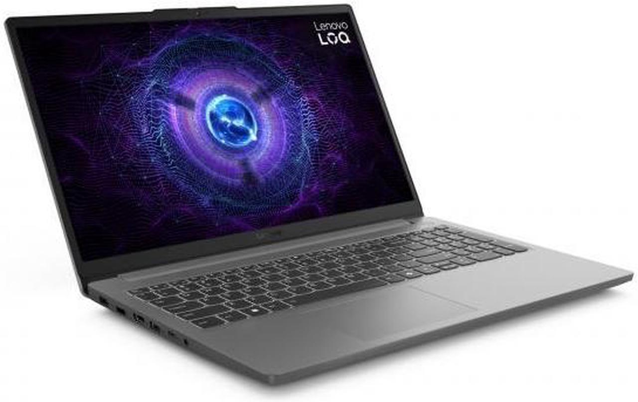 Alt view image 2 of 7 - Lenovo LOQ Essential 15.6" FHD 144Hz Gaming Notebook Intel Core i5-12450HX 8GB DDR5 512GB SSD NVIDIA GeForce RTX 2050 Luna Grey - 15.6" FHD IPS Display - Intel Core i5-12450HX - 8GB DDR5 - 5