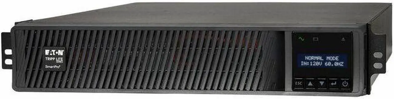 Main image of Eaton Tripp Lite Series SmartPro 3000VA 3000W 120V Line-Interactive Sine Wave UPS - 7 Outlets, Extended Run, Network Card Option, LCD, USB, DB9, 2U Rack/Tower, TAA SMART3000RXLTAA