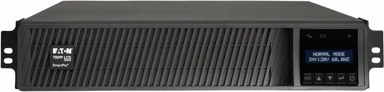Alt view image 6 of 8 - Eaton Tripp Lite Series SmartPro 3000VA 3000W 120V Line-Interactive Sine Wave UPS - 7 Outlets, Extended Run, Network Card Option, LCD, USB, DB9, 2U Rack/Tower, TAA SMART3000RXLTAA
