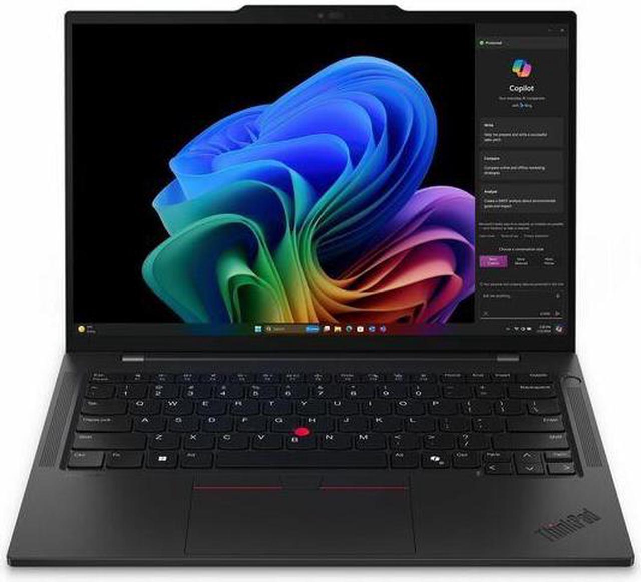 Lenovo ThinkPad T14s Gen 6 21N1002DUS 14" Copilot+ PC Notebook - WUXGA - Qualcomm Snapdragon X1P-42-100 - 16 GB - 512 GB SSD - English Keyboard - Black - Qualcomm Chip - 1920 x 1200 - Windows 11