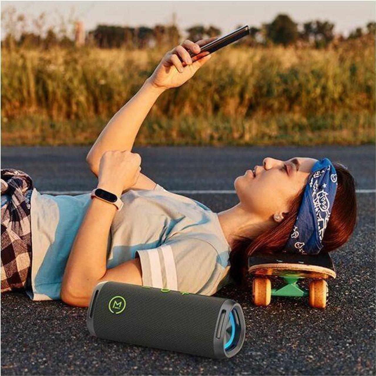 Alt view image 5 of 15 - m360 Sound Stage Pro Wireless Portable Speaker - 35W - Bluetooth - BT8850DSP - 100 Hz to 18 kHz - IP67 Dust Proof-Waterproof - Rugged - Travel - Hot Tub - Gym - Work Out - RGB Lighting - BT 5.3 - One