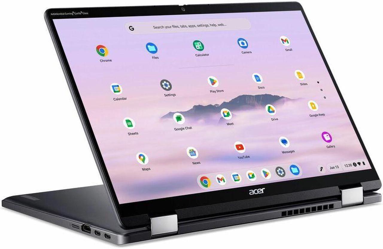 Alt view image 2 of 5 - Acer Chromebook Plus Spin 714 CPE794-1N CPE794-1N-57SR 14" Touchscreen Convertible 2 in 1 Chromebook - WUXGA - Intel Core Ultra 5 125U - 16 GB - 256 GB SSD - English (US) Keyboard - Iron - Intel