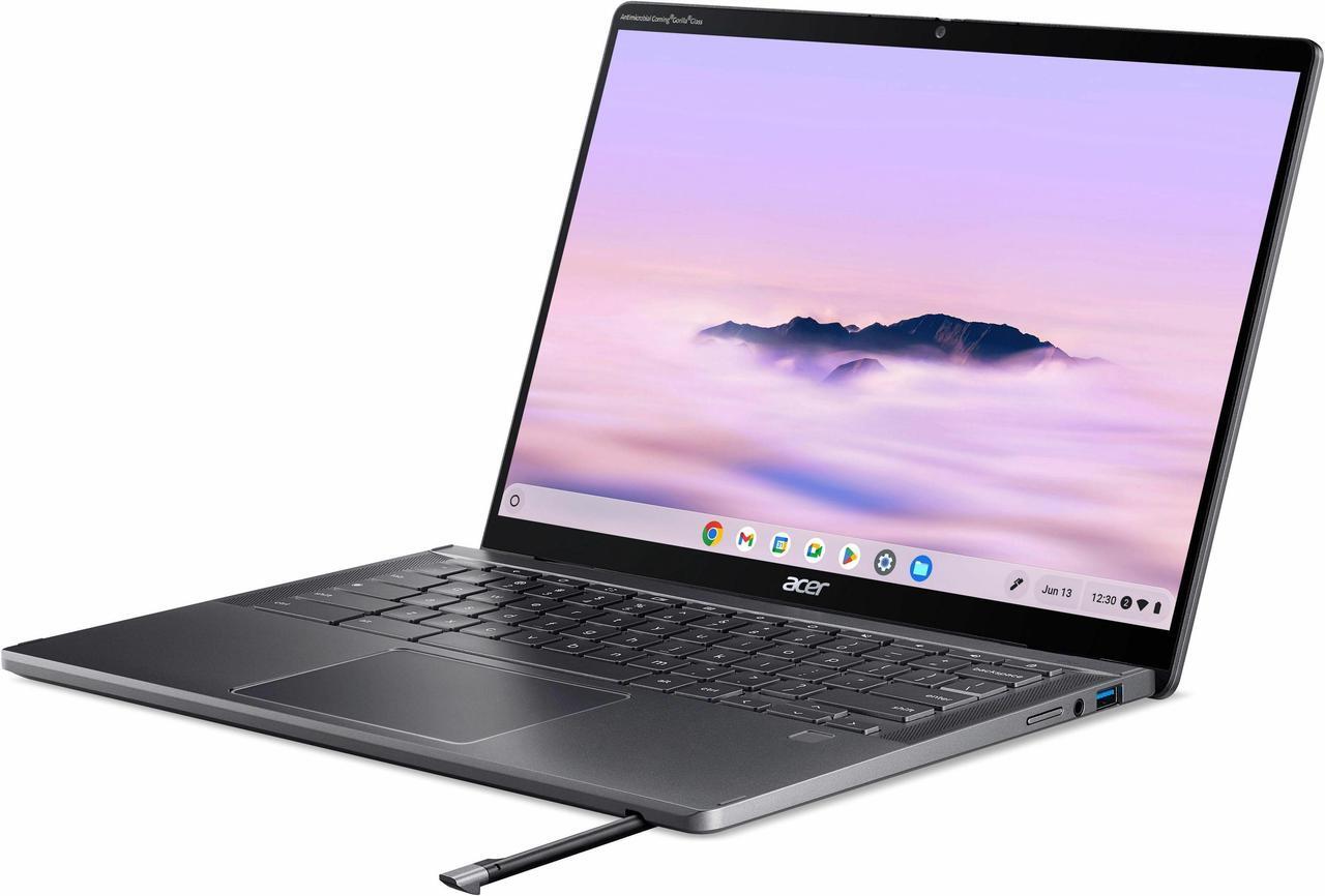 Alt view image 3 of 5 - Acer Chromebook Plus Spin 714 CPE794-1N CPE794-1N-57SR 14" Touchscreen Convertible 2 in 1 Chromebook - WUXGA - Intel Core Ultra 5 125U - 16 GB - 256 GB SSD - English (US) Keyboard - Iron - Intel