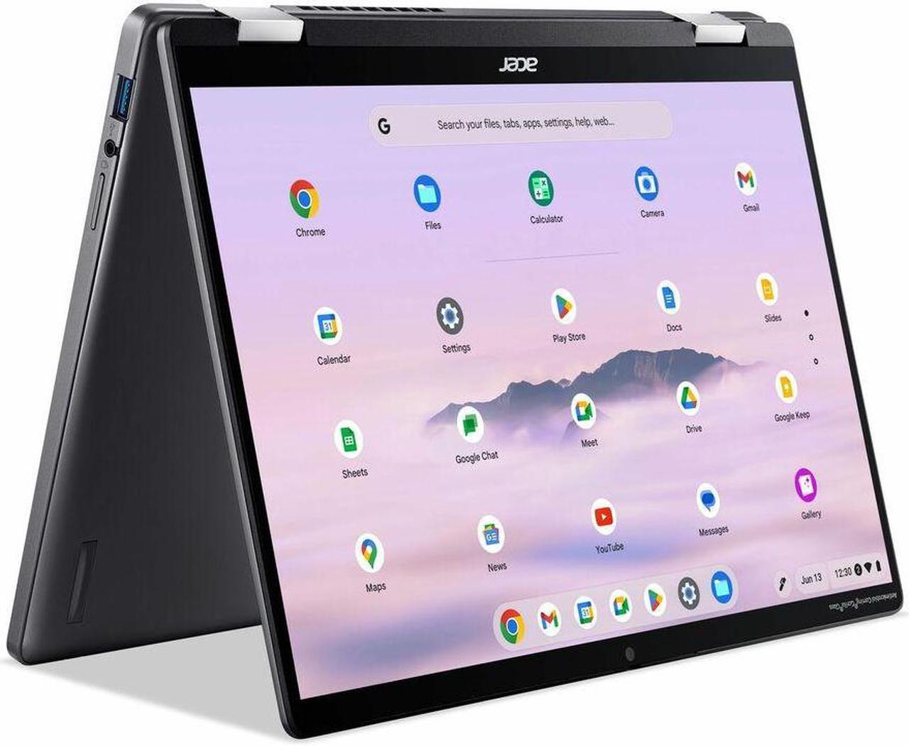 Alt view image 4 of 5 - Acer Chromebook Plus Spin 714 CPE794-1N CPE794-1N-57SR 14" Touchscreen Convertible 2 in 1 Chromebook - WUXGA - Intel Core Ultra 5 125U - 16 GB - 256 GB SSD - English (US) Keyboard - Iron - Intel