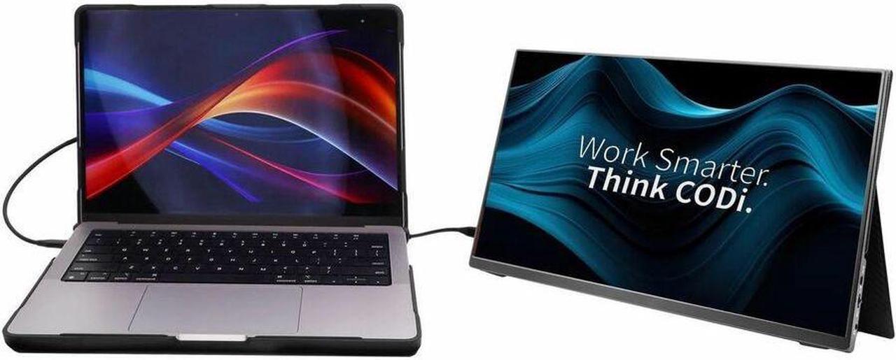 Alt view image 2 of 5 - CODi 16" Portable LED Monitor Black MO16P-2C MO16P2C