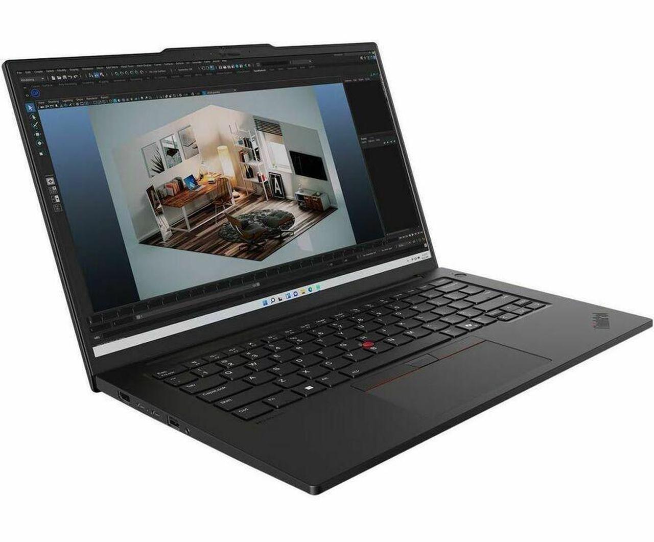 Alt view image 5 of 9 - Lenovo ThinkPad P14s Gen 5 21G2001TUS 14.5" Touchscreen Mobile Workstation - WQXGA - Intel Core Ultra 7 165H - vPro Technology - 32 GB - 1 TB SSD - English Keyboard - Black - Intel Chip - 2560 x