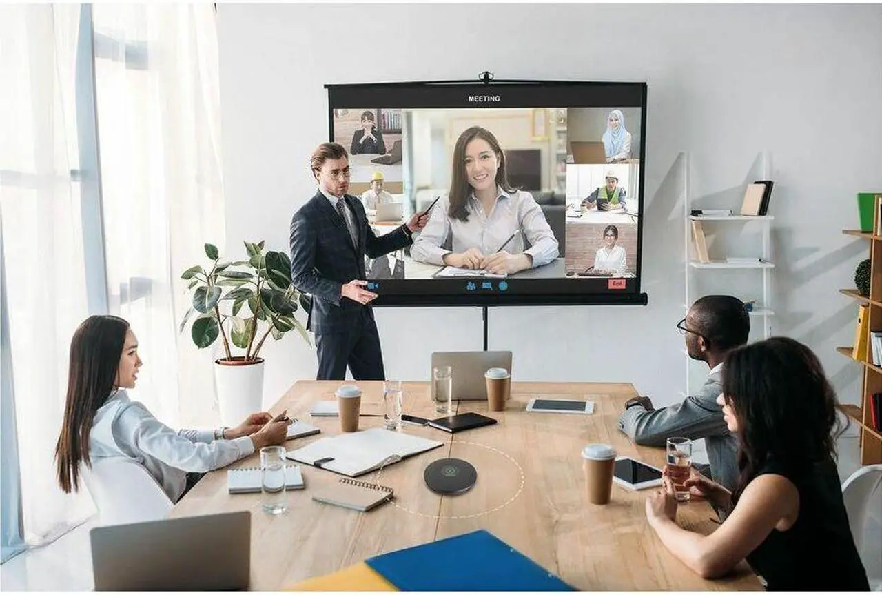 Alt view image 5 of 14 - ROCWARE RM702 Wired Microphone for Voice, Corporate, Conference Room - 50 Hz to 16 kHz - Omni-directional - Desktop, Ceiling Mount - RJ-45, Auxiliary Jack, USB 2.0 Type C
