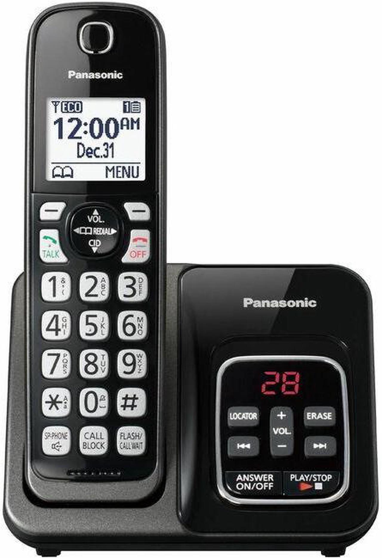 Main image of Panasonic Cordless Phone - Cordless - 1 x Handset - Speakerphone - Answering Machine