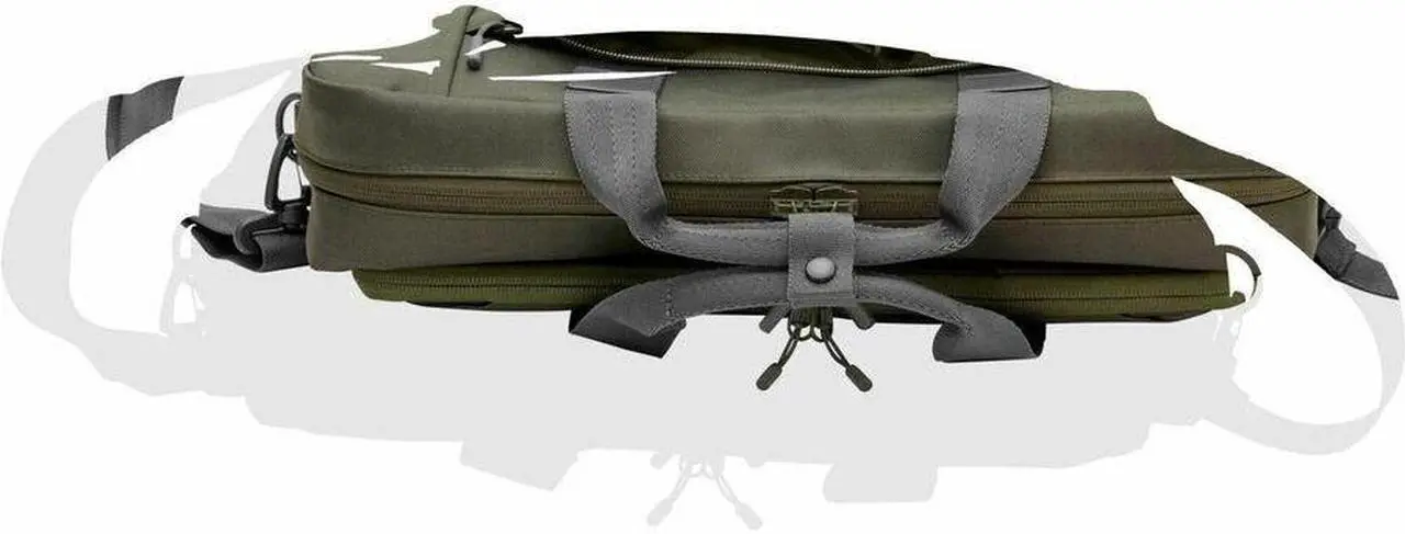 Alt view image 2 of 9 - HP Carrying Case (Messenger) for 15.6" Notebook - Gray, Green - Water Resistant, RFID Resistant - Plastic, Polyethylene Foam Body - D-ring, Luggage Strap, Trolley Strap, Shoulder Strap, Handle -