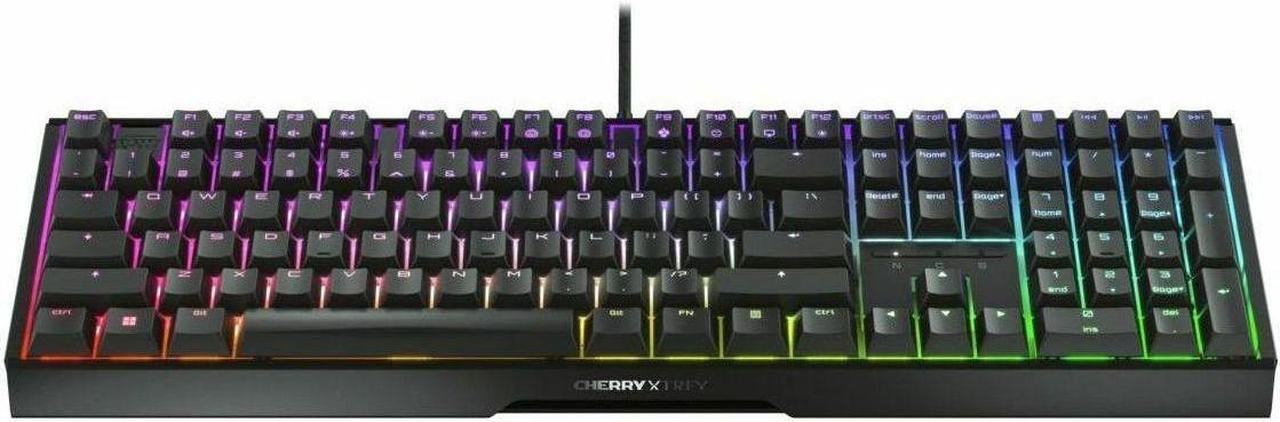 Alt view image 6 of 9 - CHERRY MX 3.1 Wired Gaming Keyboard - Black aluminum housing, MX2A BROWN RGB Switch, Abrasion resistant keys, Detachable braided cable