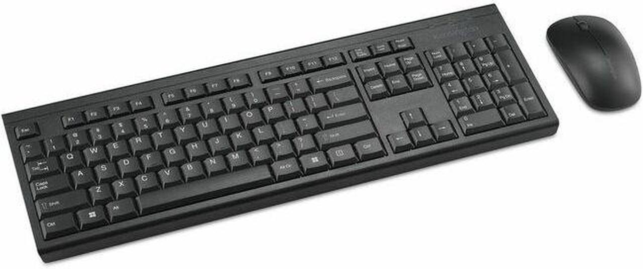 Kensington KM150 EQ Wireless Desktop Set - USB Type A Membrane Wireless RF 2.40 GHz Keyboard - USB Type A Wireless RF Mouse - 1200 dpi - 3 Button - Symmetrical - Compatible with PC, Mac