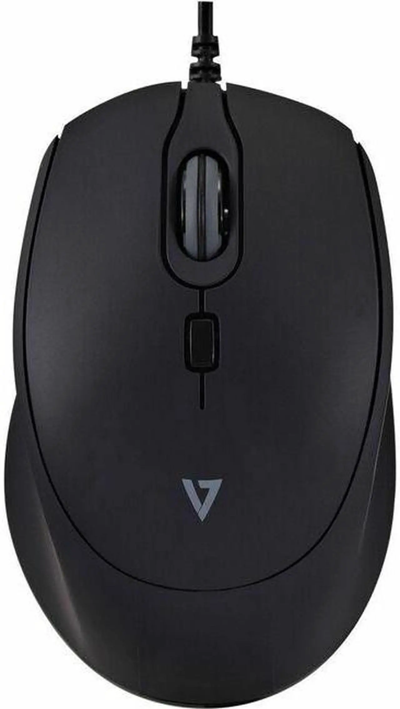 Main image of V7 MU350 USB Wired Professional Silent Mouse - Optical - 1.6m Cable - Black - USB - 2500 dpi - Scroll Wheel - 4 Button(s) - Soft Touch - Quiet Clicks - Plug and Play - V7 MU350 USB Wired Professional