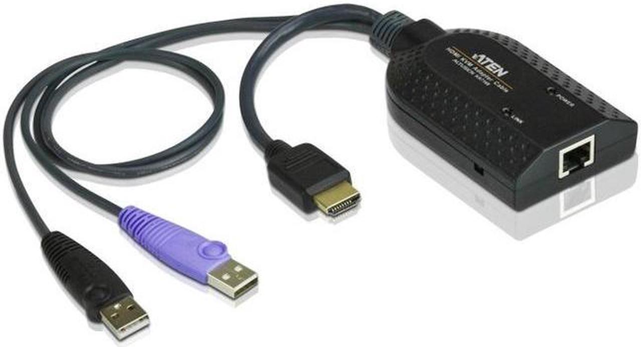 Alt view image 5 of 5 - Aten Hdmi Usb Virtual Media Kvm Adapter Cable With Smart Card Reader (Cpu Module)-Taa Compliant