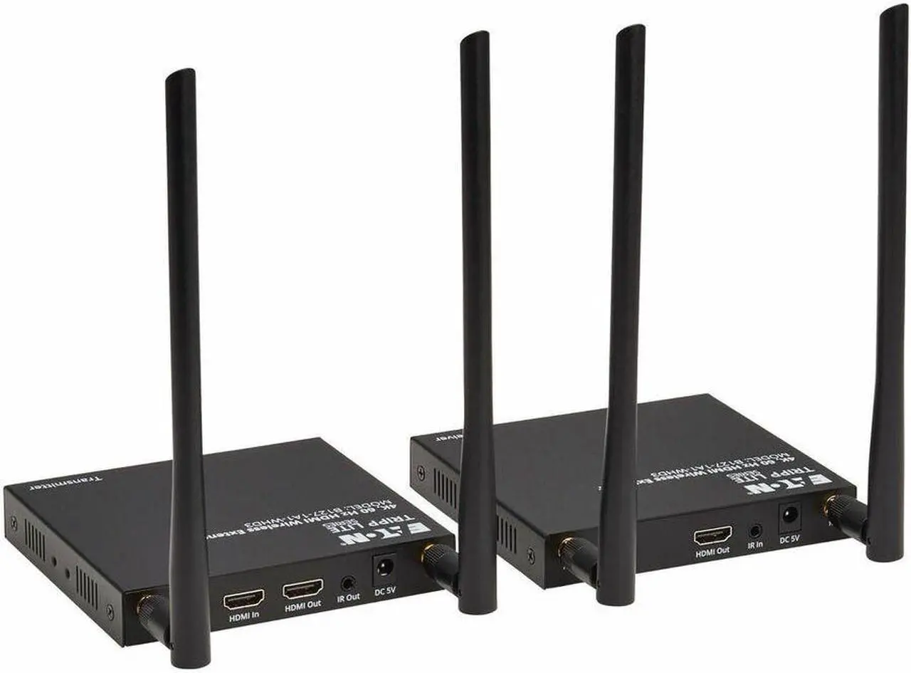 Alt view image 3 of 15 - Eaton Tripp Lite Series HDMI over Wireless Extender Kit w IR, 4K 60 Hz, Wireless HDMI, Switchable Channel, Up to 164 ft. (50 m) - 164.04 ft Range - 1 x HDMI In - 2 x HDMI Out - 1 - 1 - 1080p, 720p - 4